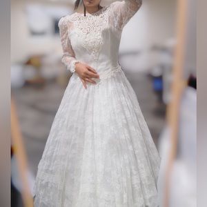 Jessica McClintock wedding dress/ vintage bridal gown/ vintage size 9/10